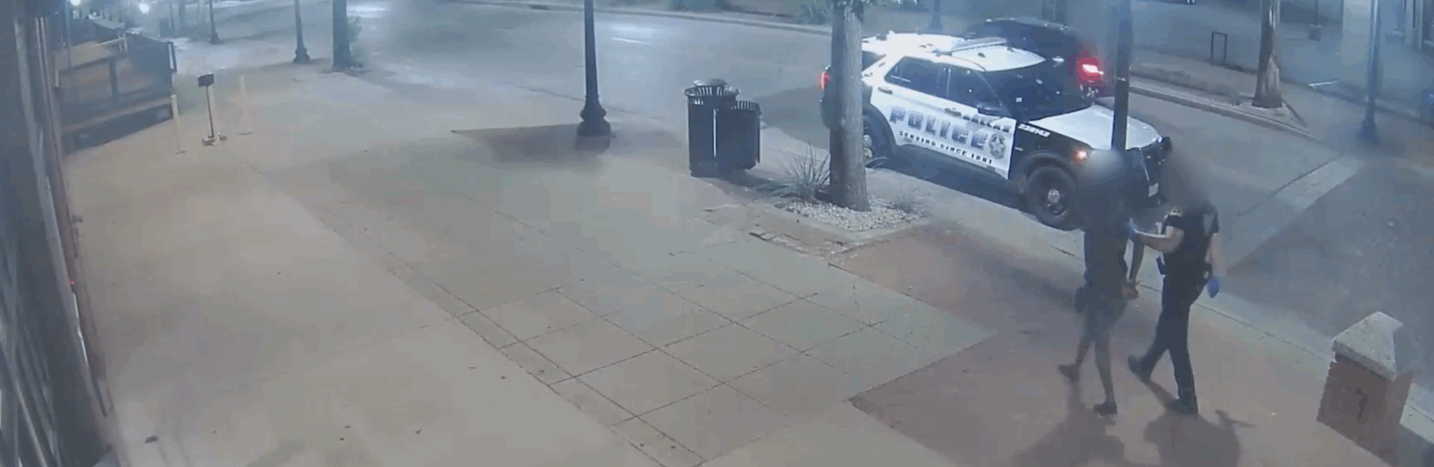 vandalism at Dallas shopping center