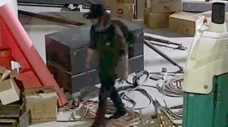 Construction Trespasser Tracked by PTZ Camera Tries to Outrun Police Hero