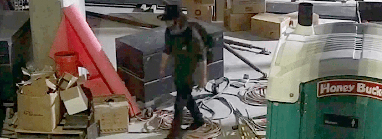 Construction Trespasser Tracked by PTZ Camera Tries to Outrun Police Hero