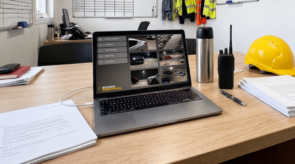 ECAM central on laptop