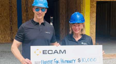 ECAM donates to Habitat for Humanity