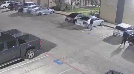 Suspects breaking into vehicles at Texas apartment