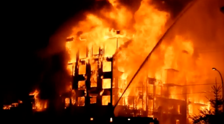 Overnight Construction Fire Destroys Condo Development Hero