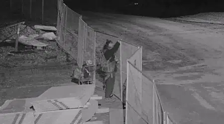 Fence breach at Ontario construction site